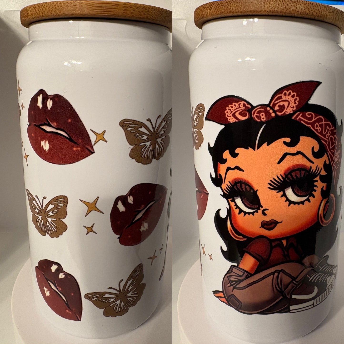 Betty Butterfly Kisses ( Stainless Steel Cup)