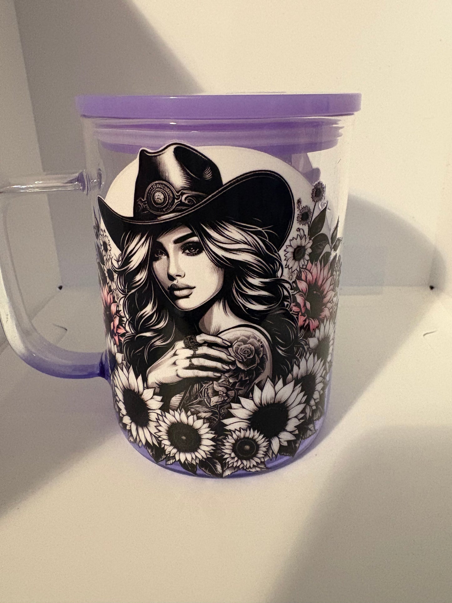 Sunflower girl mug