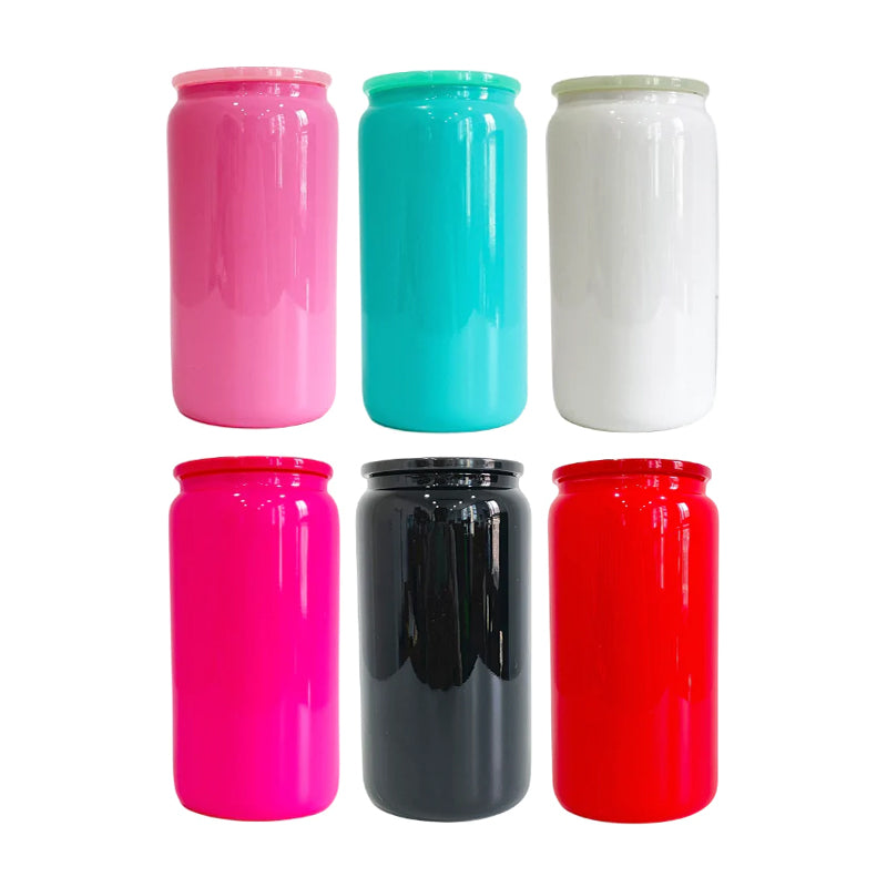 Colored Beer Glass Can Cups