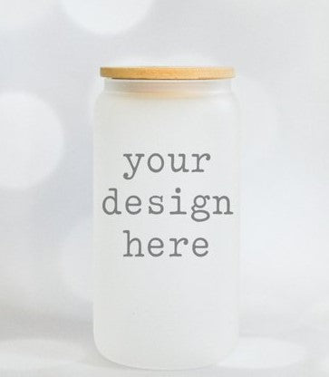 Customized Frosted Beer Glass Cup(16oz)